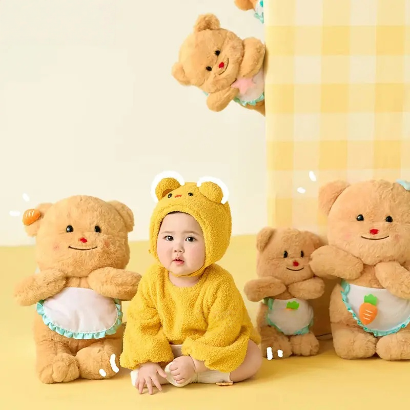 Yellow Butter Bear Theme Set (3-6M) - Baby Photography Props - Image 4